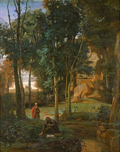 Democrito e gli Abderiti, 1841 da Jean Baptiste Camille Corot